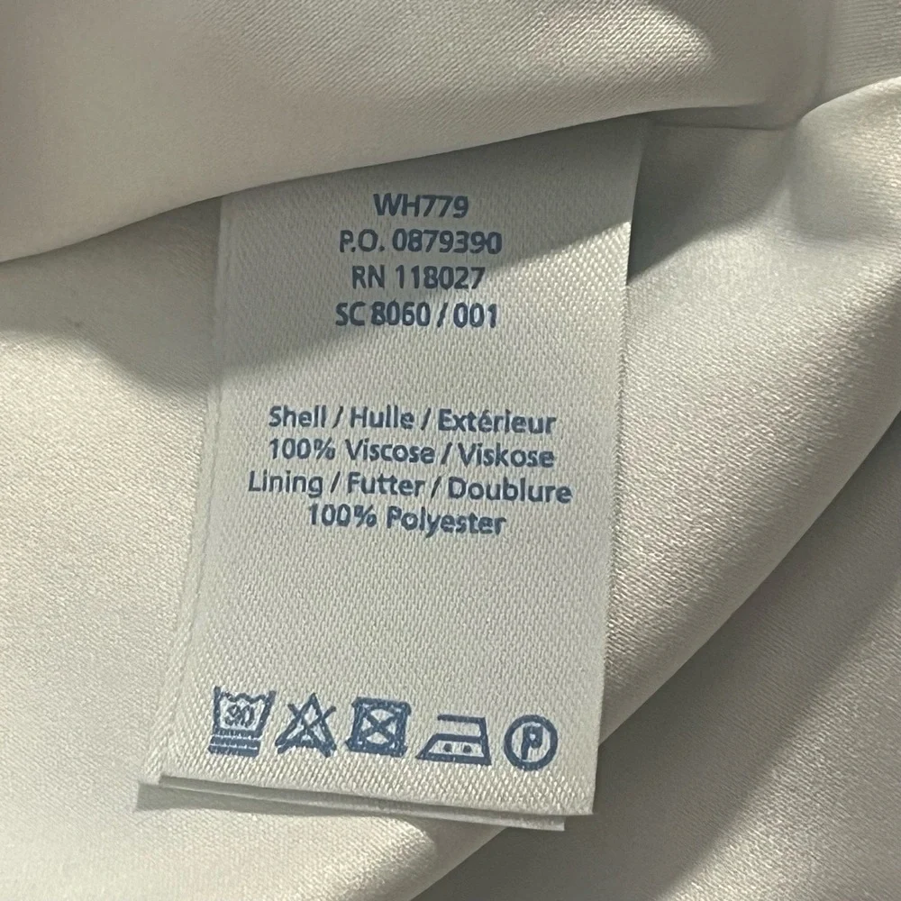 Boden Dress Round Neck Short Cap Sleeve White Pink Blue Stripes Classic Size 6 - Picture 8 of 8